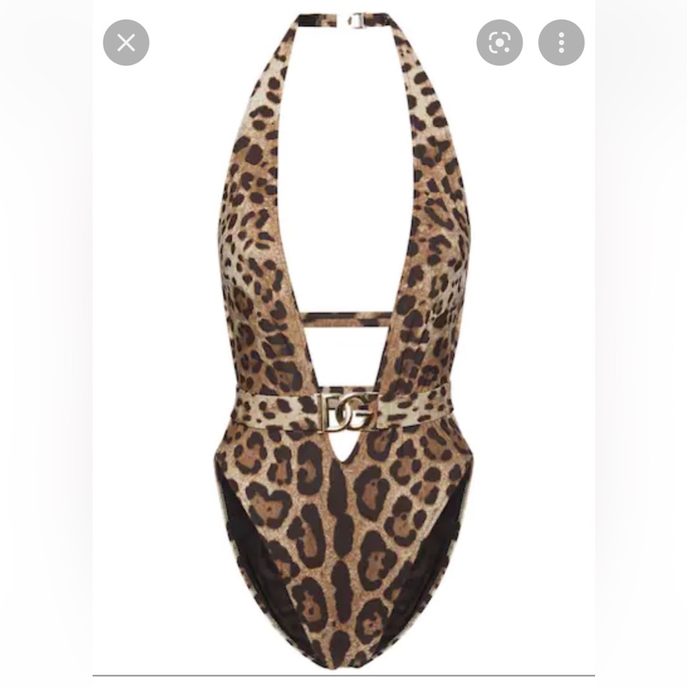 Brand new Dolce  and Gabbana one peace animal print swimsuit